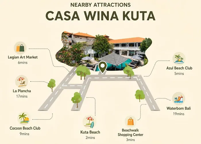 Casa Wina Kuta, Close To Beachwalk Shopping Center And I Gusti Ngurah Rai Airport 4*